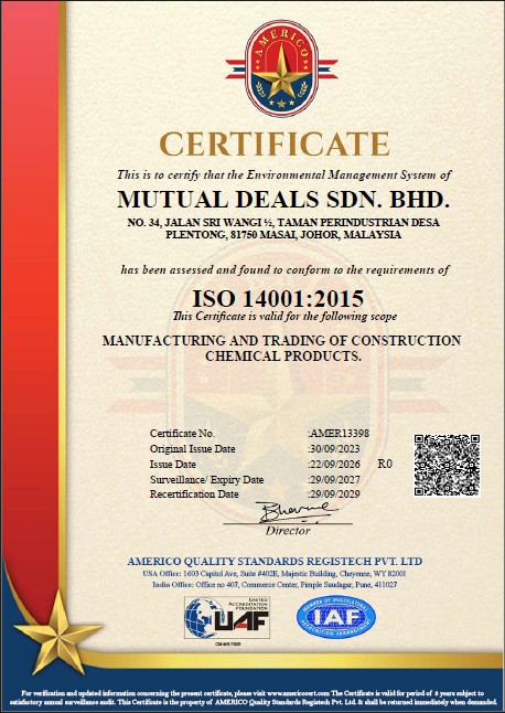 Americo-ISO-14001-MUTUALDEALSSDN.BHD